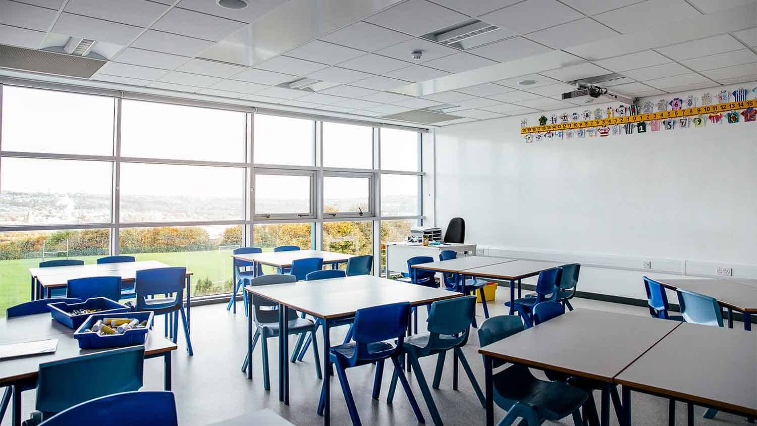 empty classroom