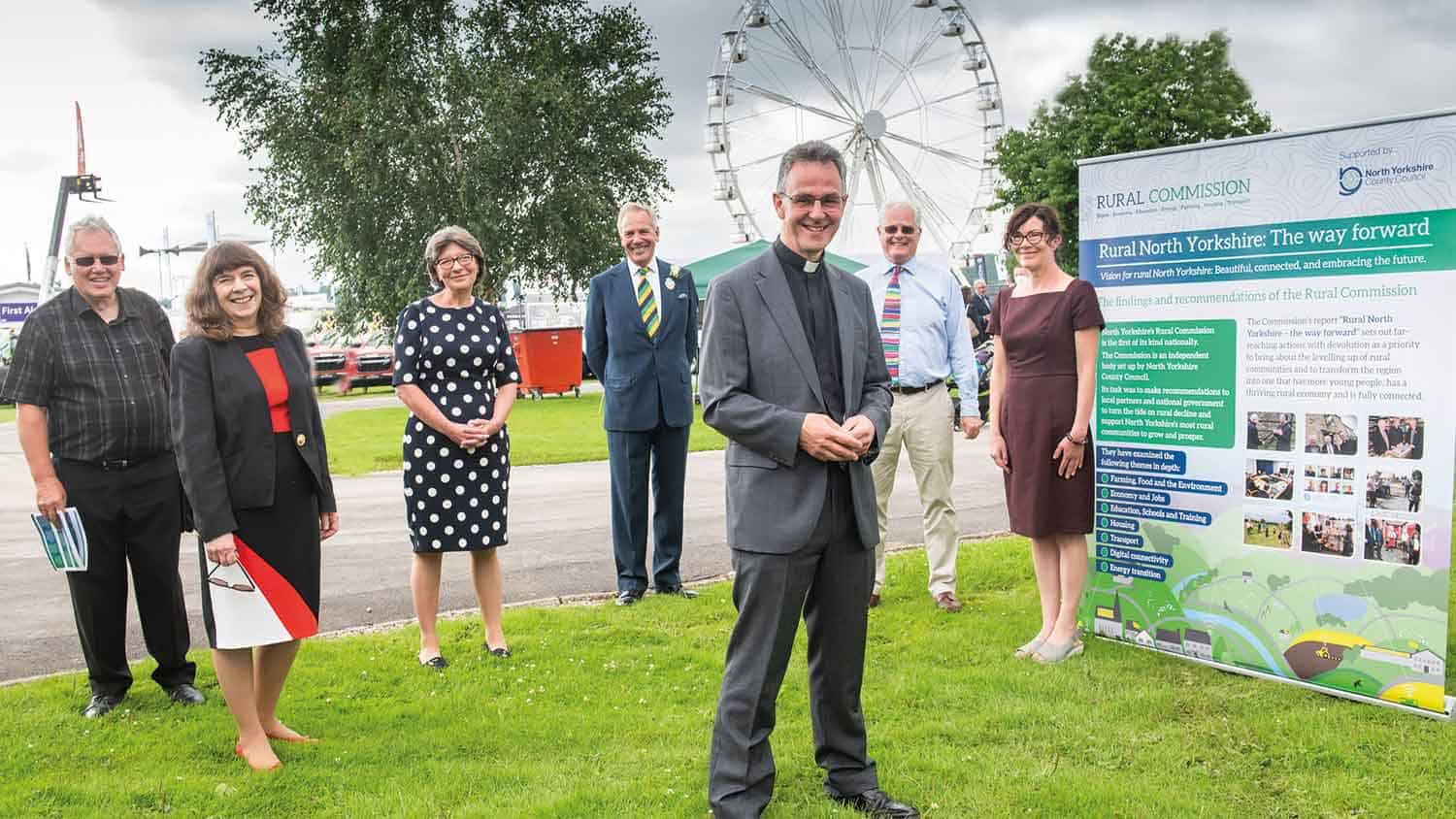 Rural commissioners at the Great Yorkshire Show after the launch of their report