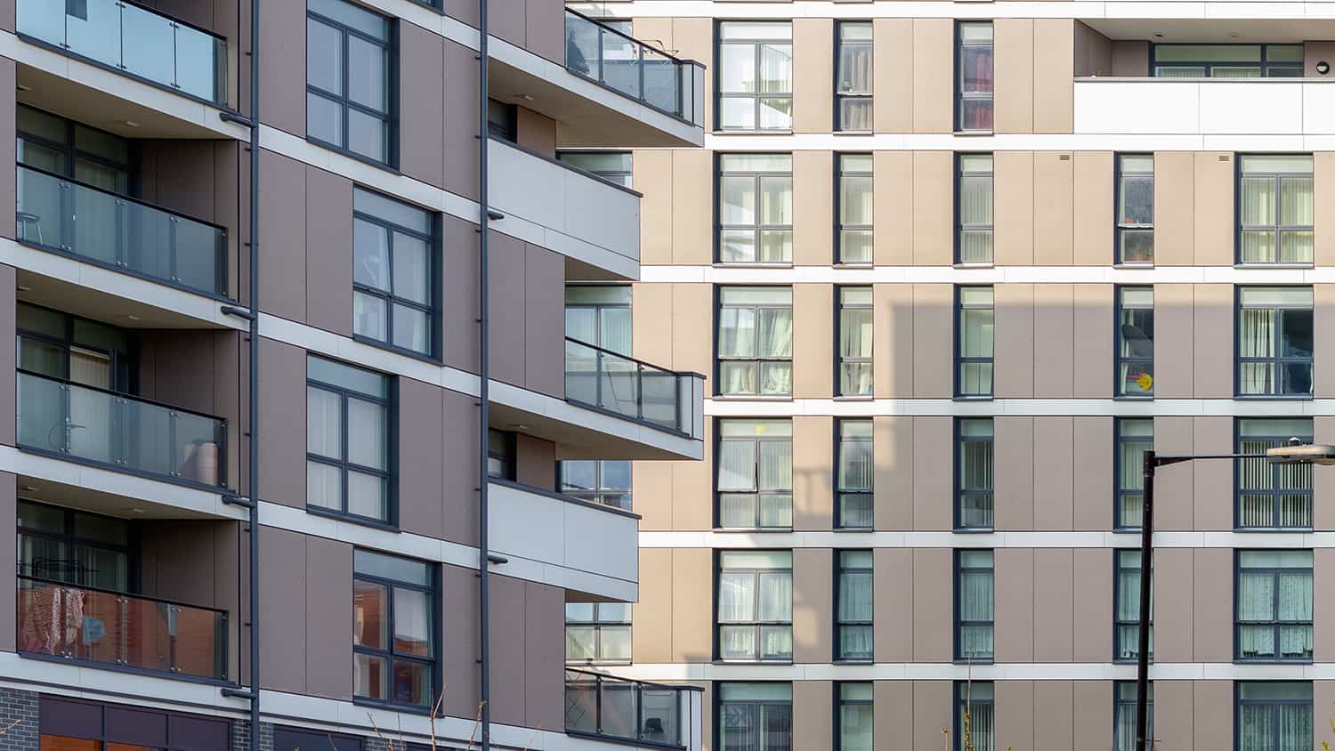 New blocks of flats in Poplar, East London