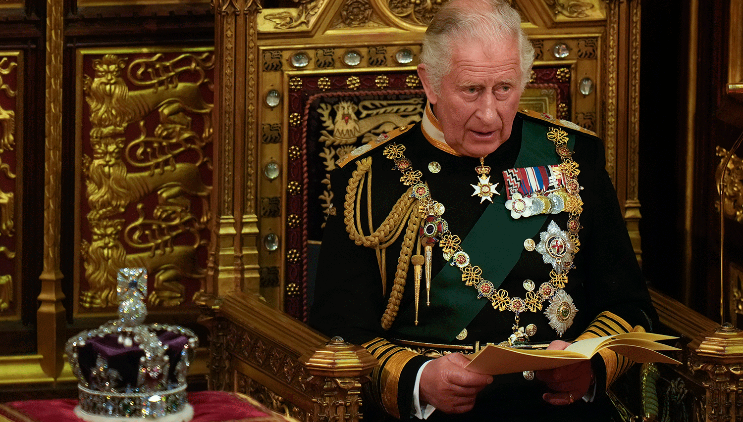 Prince Charles given a speech