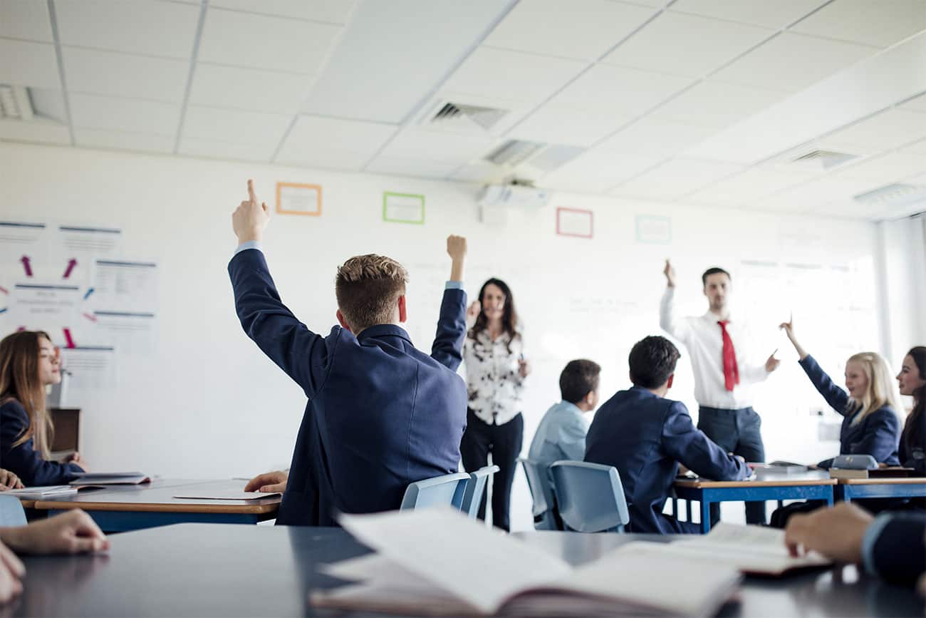 Young people in a classroom