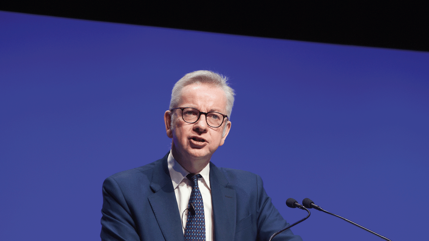 Michael Gove giving a speech