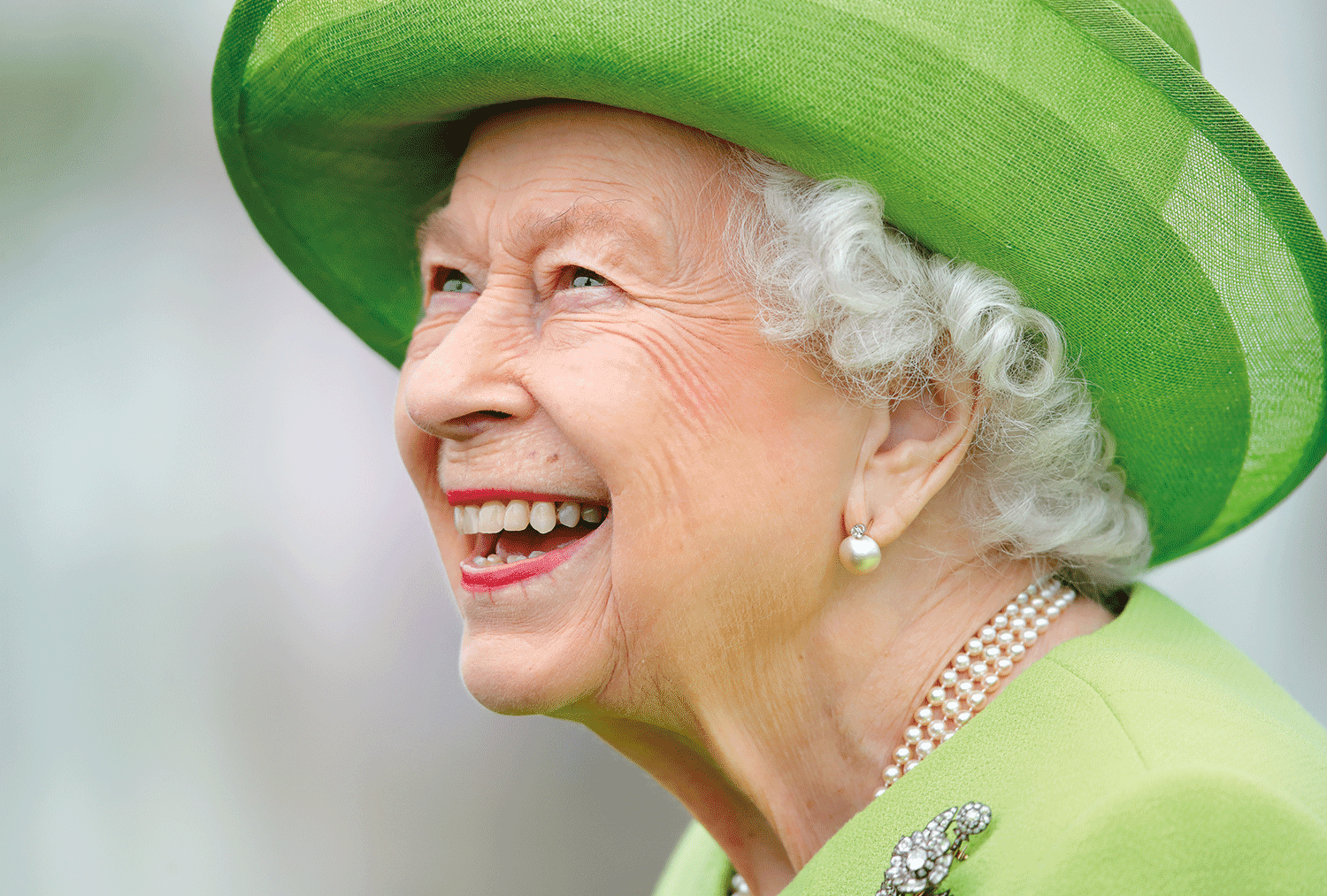 Queen Elizabeth smiling