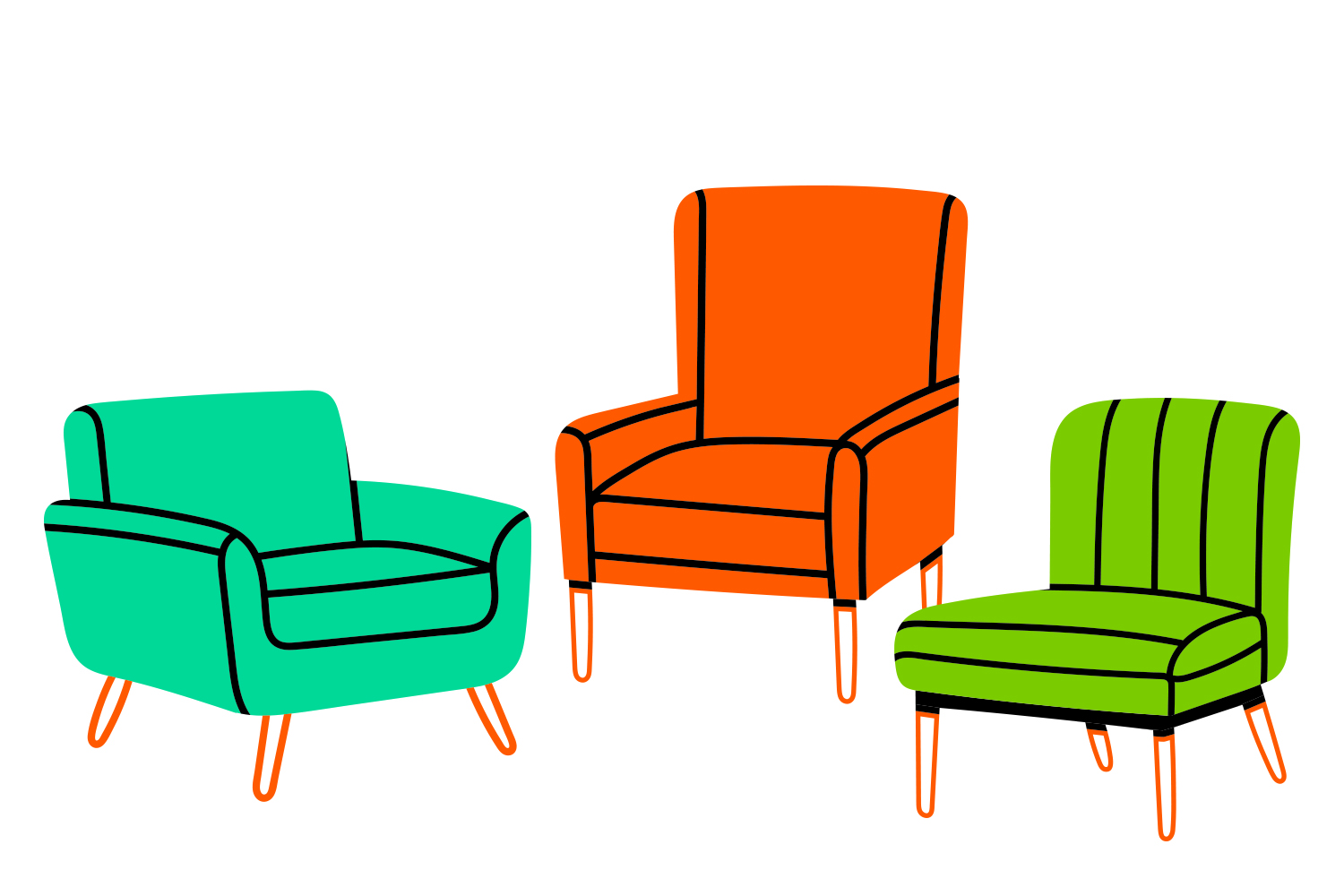 graphic of comfy chairs