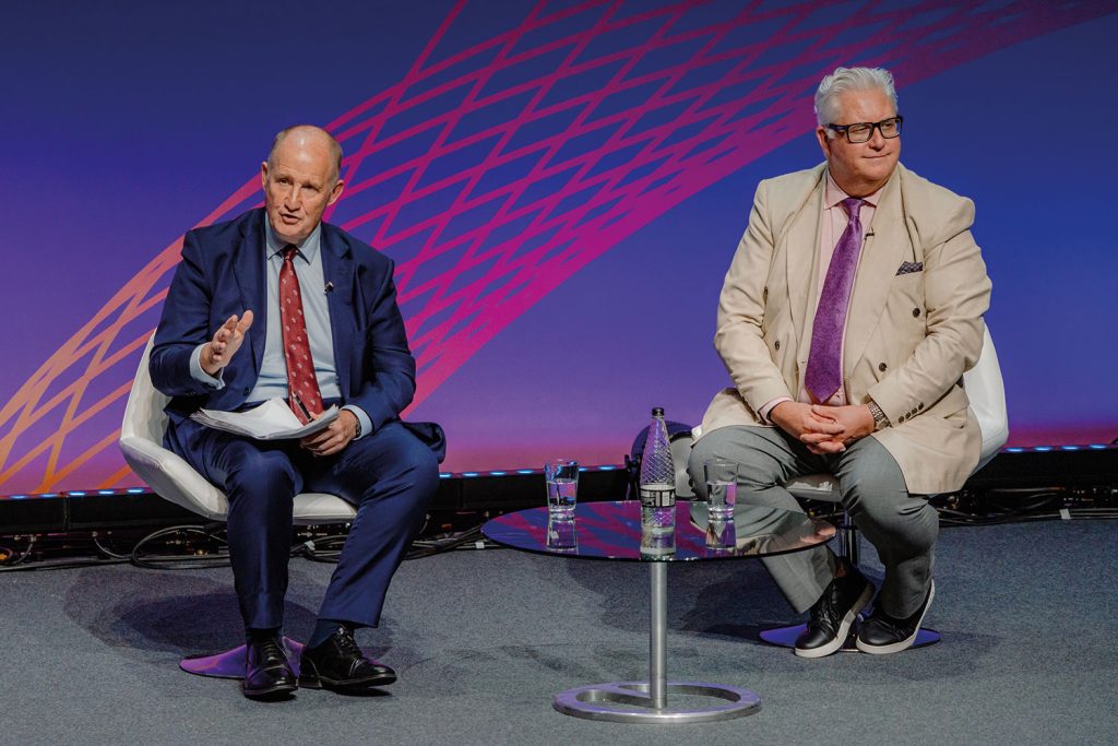 Multiple photos of people at the LGA’s annual conference, including national politicians, delegates, other speakers, exhibitors, LGA political group leaders, conference dinners and receptions, copyright LGA/Joe Outterside