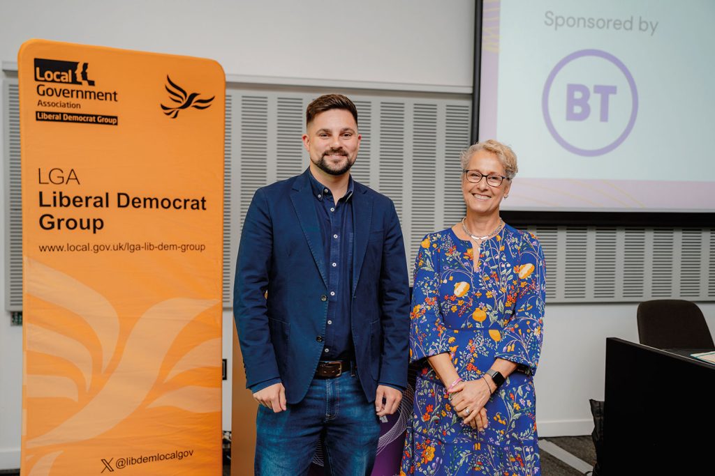 multiple photos of people at the LGA’s annual conference, including national politicians, delegates, other speakers, exhibitors, LGA political group leaders, conference dinners and receptions, copyright LGA/Joe Outterside