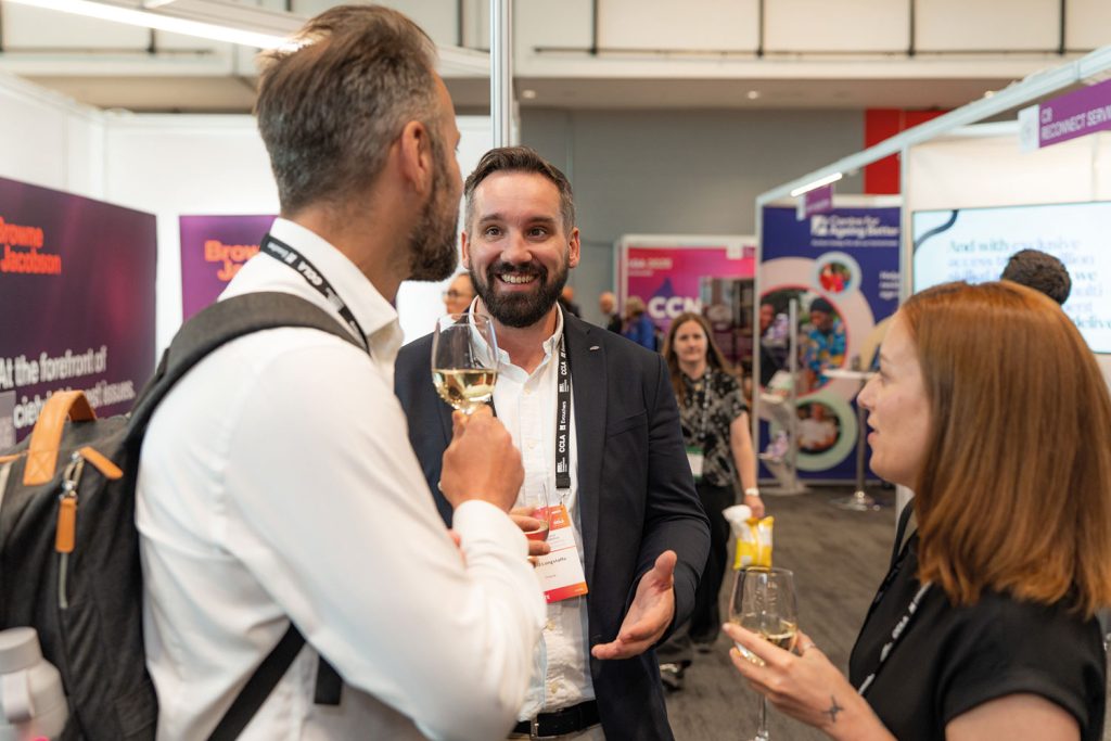 Multiple photos of people at the LGA’s annual conference, including national politicians, delegates, other speakers, exhibitors, LGA political group leaders, conference dinners and receptions, copyright LGA/Joe Outterside