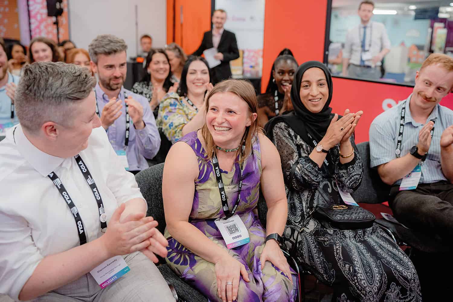 LG Challenge 2026 winner Victoria Lewis (centre, left) with fellow finalists (l to r) Shannon Kennedy, Nadia Hussain and Harrison Giles