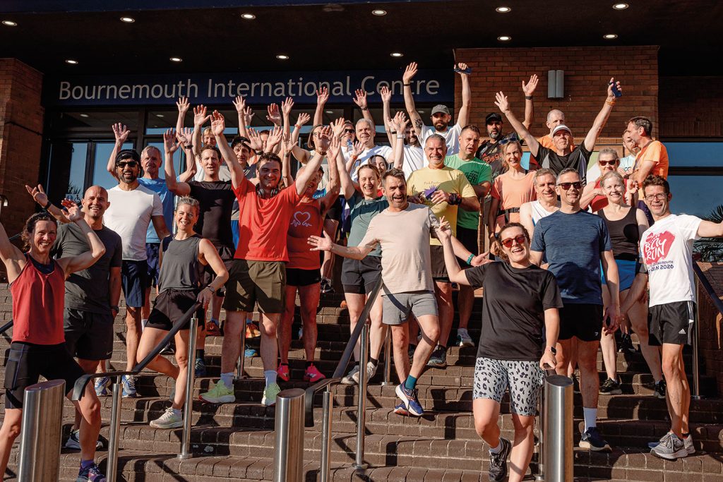Delegates off for a morning run